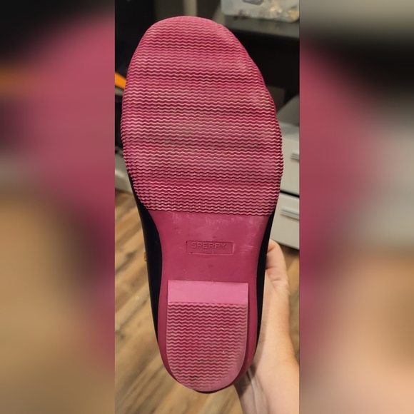 Sperry Saltwater Duck Womens Boots Colorful Floral & Blue Design Zipper Size 7 - Picture 8 of 10